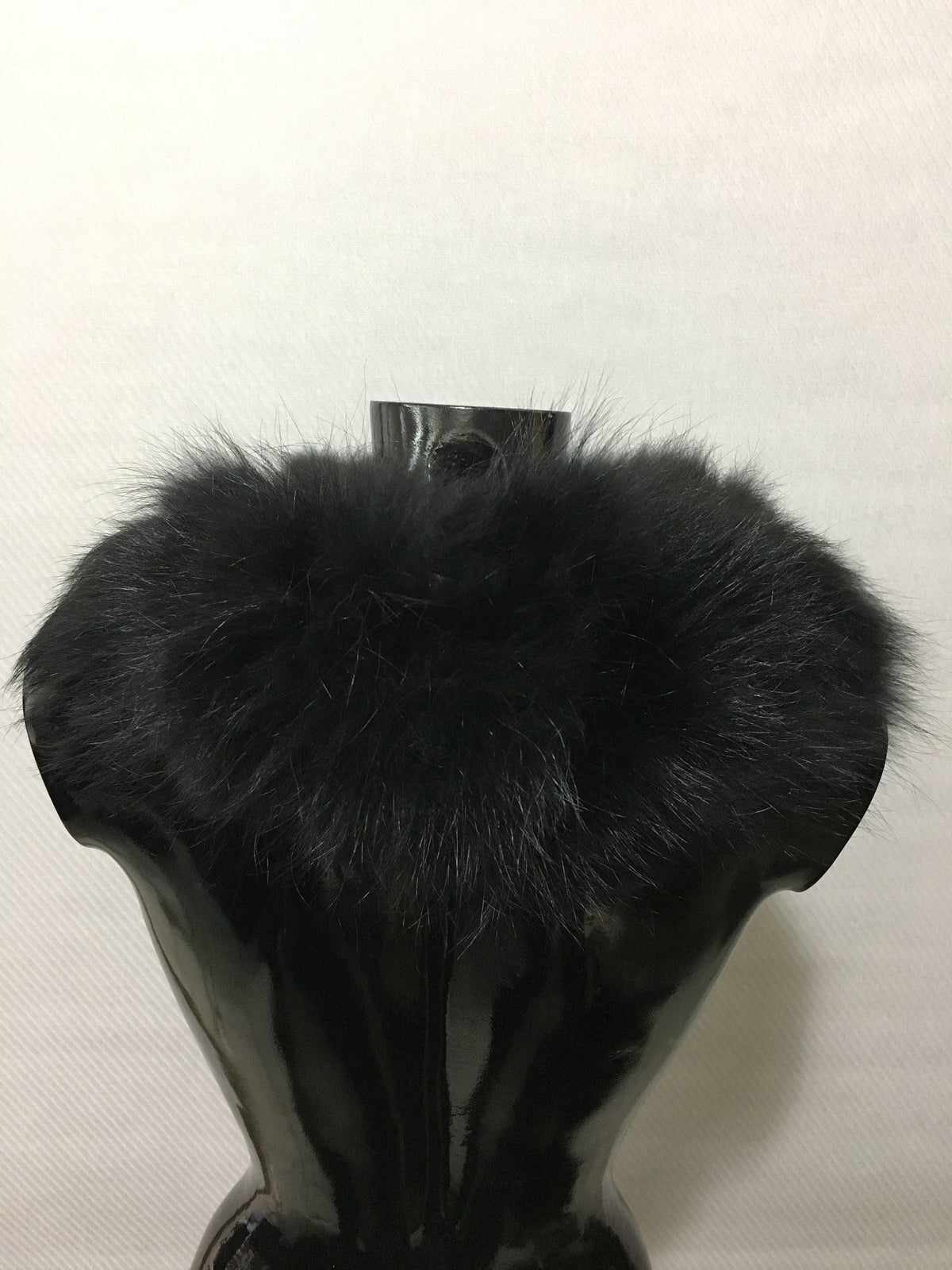 Natural raccon fur collar, black fur collar , black fur scarf ,luxury fur gift for women