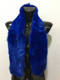 Fur scarf, rabbit fur scarf , neck warmer fur  , handmade scarf