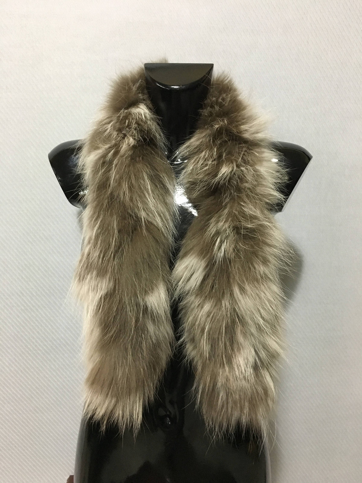 Genuine Real Mode Beige Fox Fur Small Collar