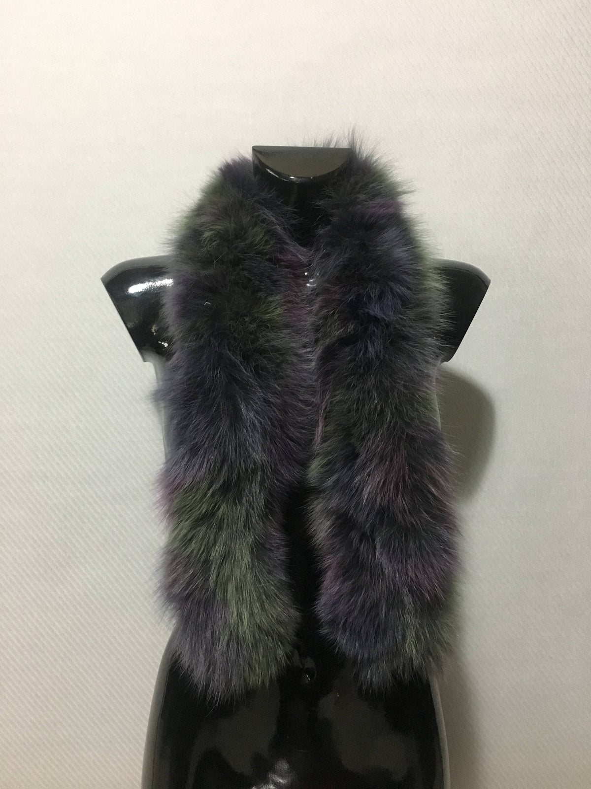 Genuine  Colourful Fox Fur Small Collar , Fur trims For Hood