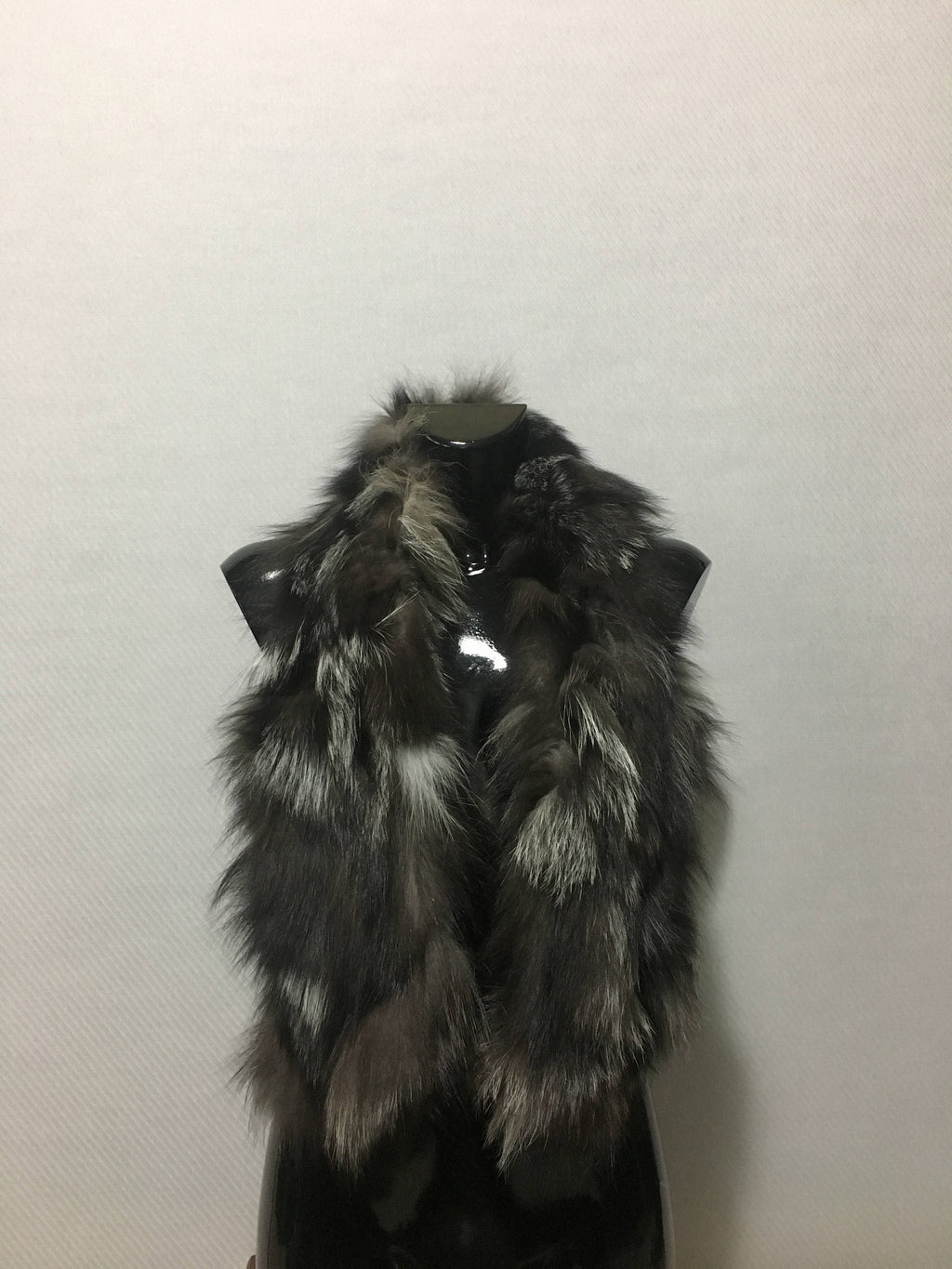 Beautiful Silver Fox Real Fur Scarf
