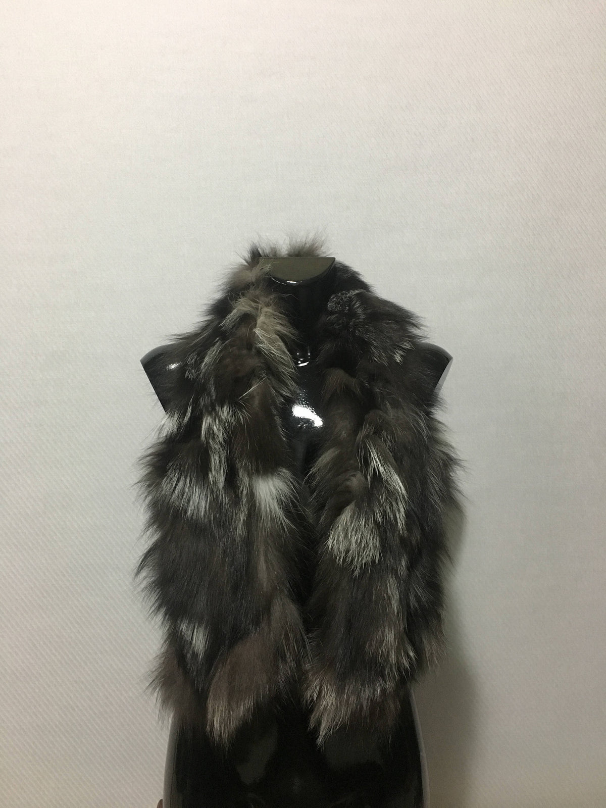 Beautiful Silver Fox Real Fur Scarf