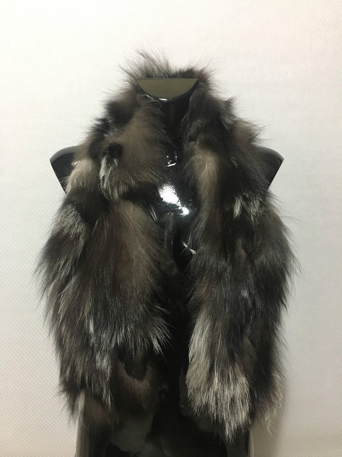 Beautiful Silver Fox Real Fur Scarf