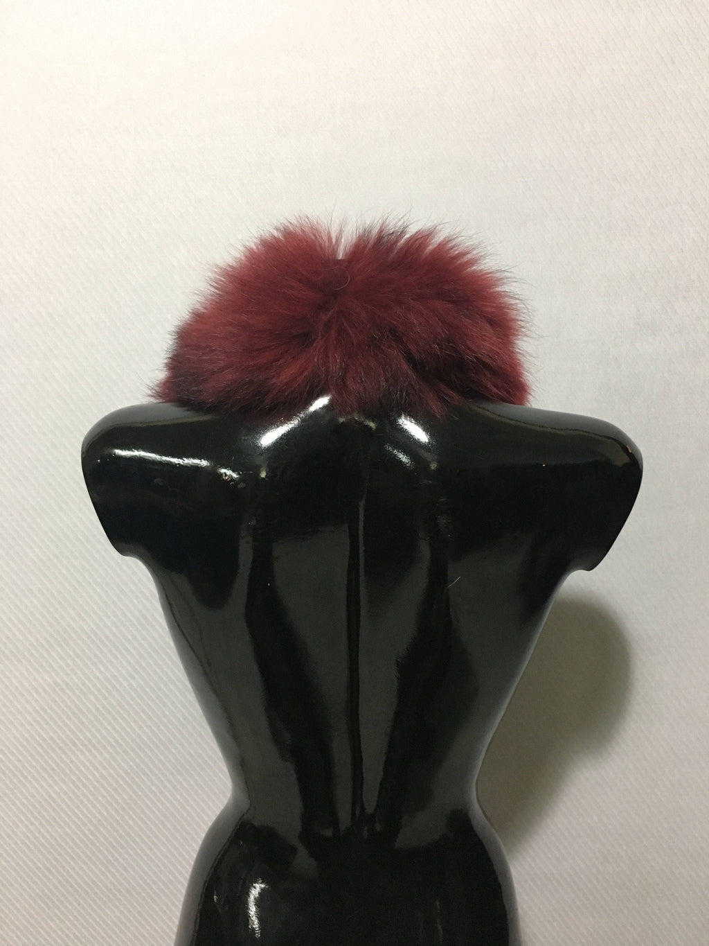 Real Natural Bordeaux Fox Fur Small Collar
