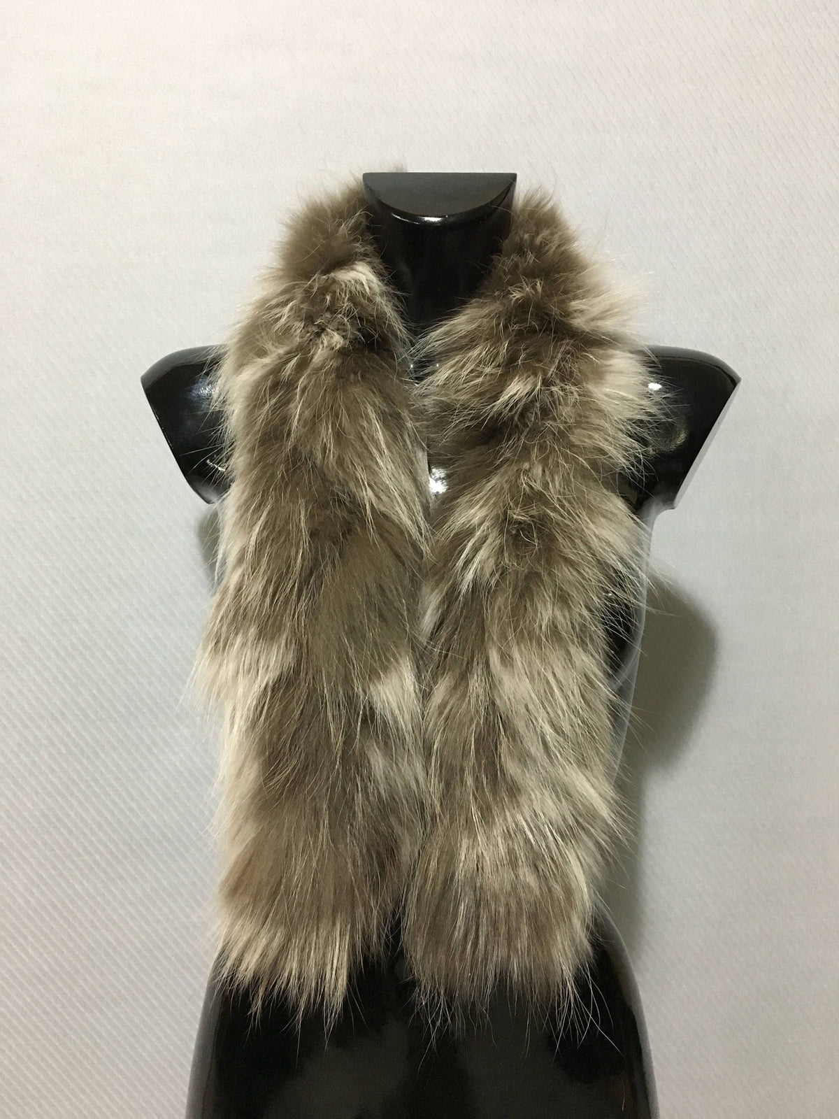 Genuine Real Mode Beige Fox Fur Small Collar