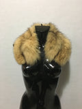 Beautiful Natural Beige-Brown Fox Fur Collar