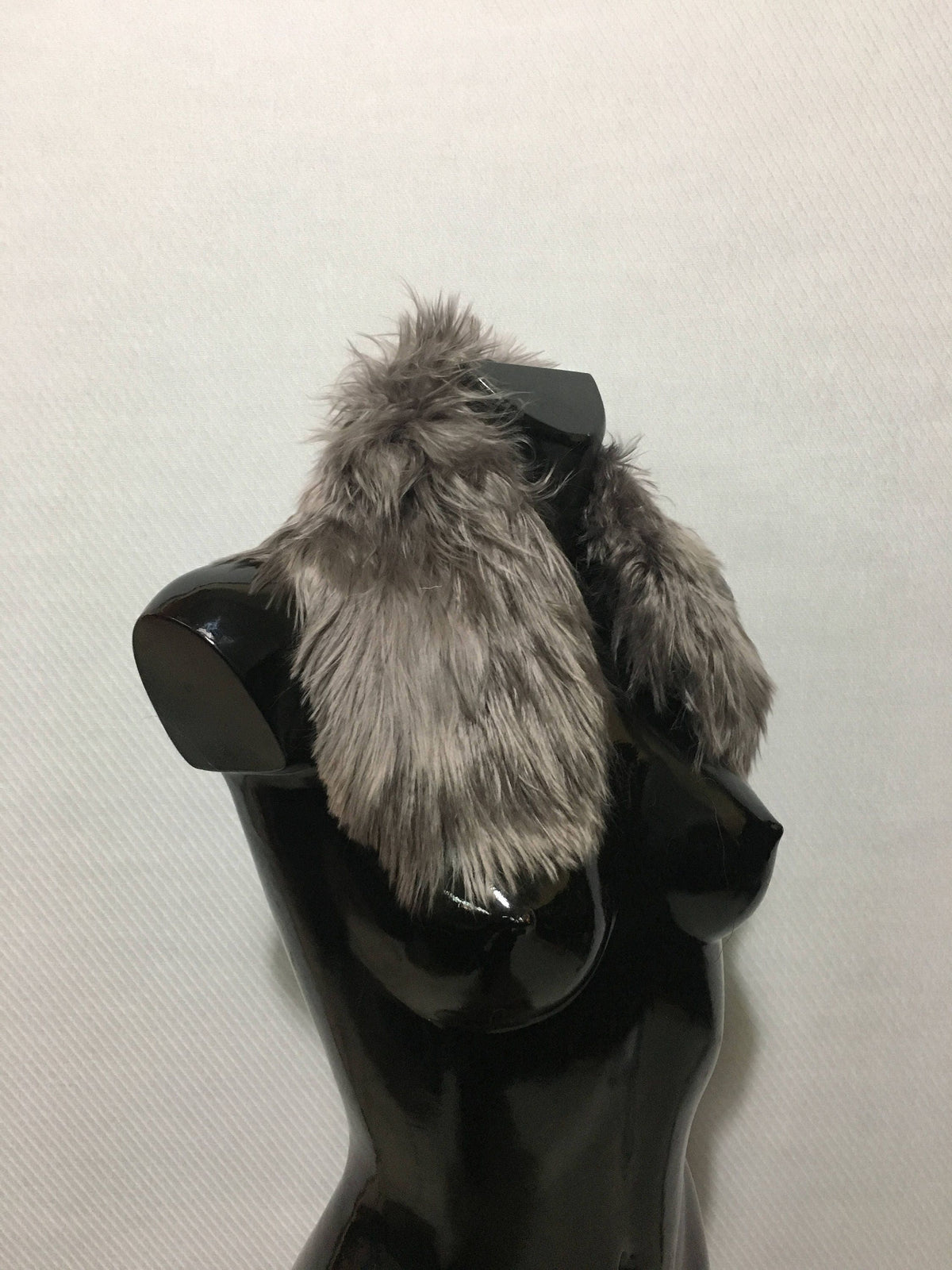 Beautiful Natural Gray Tibetian  lamb Collar