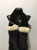Rex rabbit With Fox Real Fur Scarf