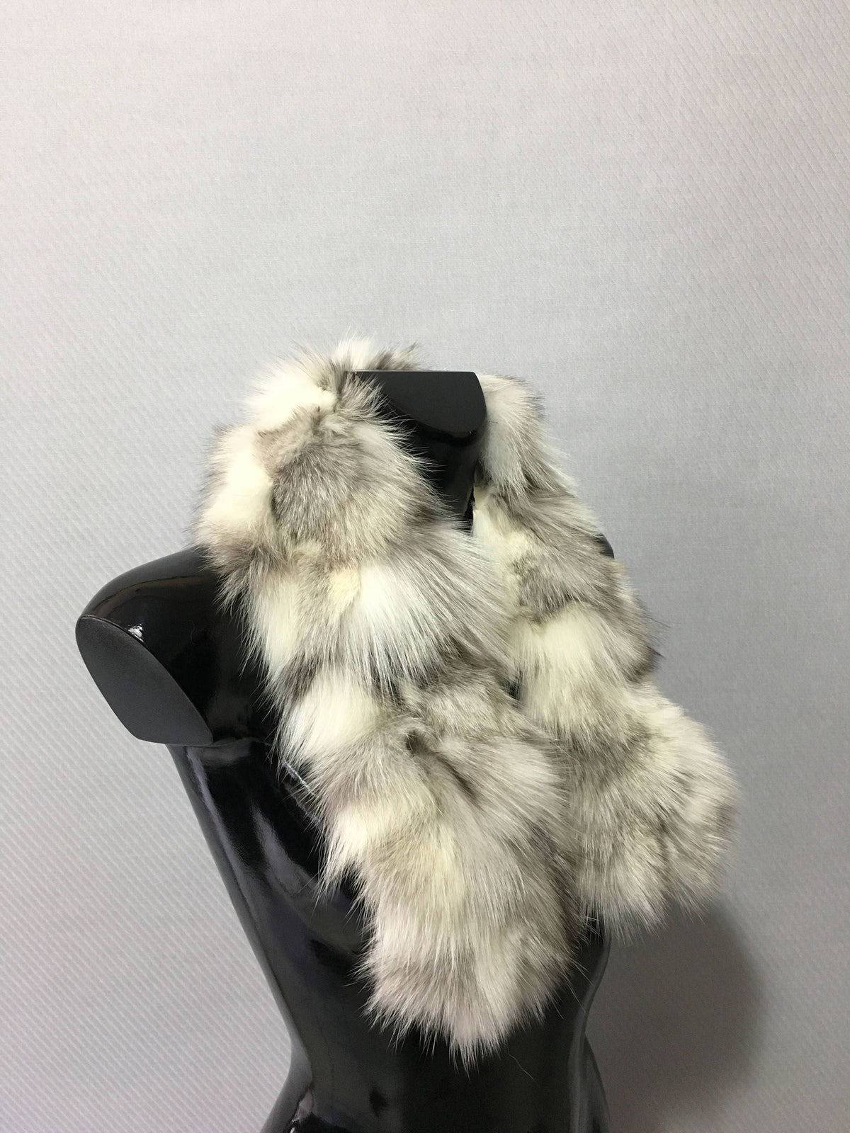 Genuine Real platina Fox Fur Small Collar