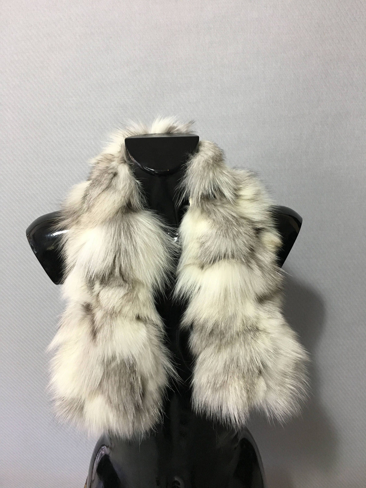 Genuine Real platina Fox Fur Small Collar
