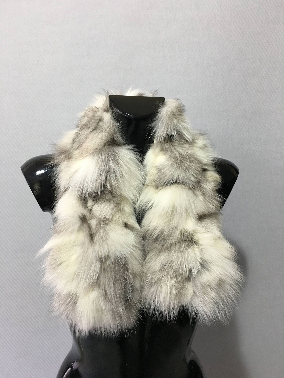 Genuine Real platina Fox Fur Small Collar