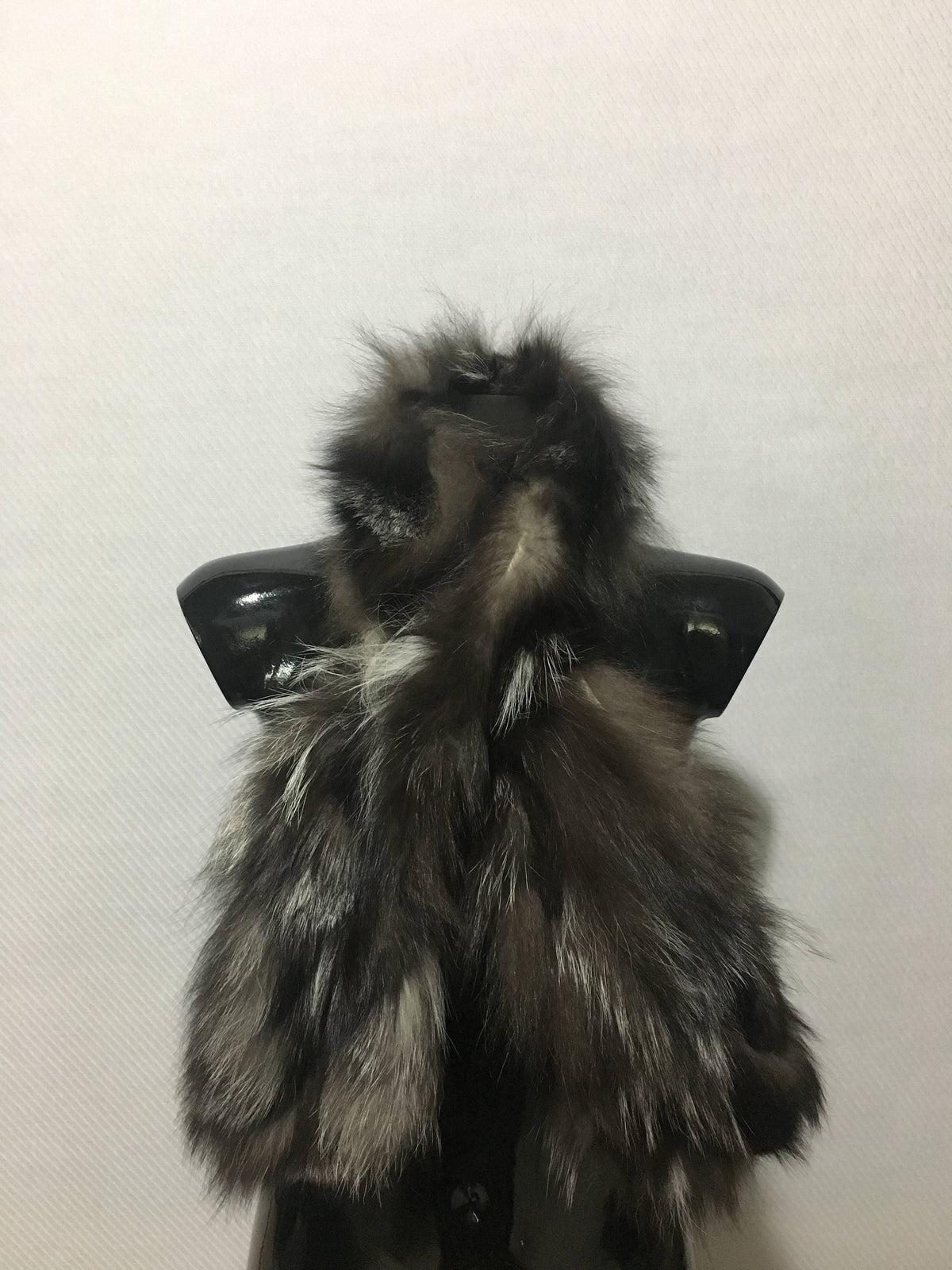 Beautiful Silver Fox Real Fur Scarf