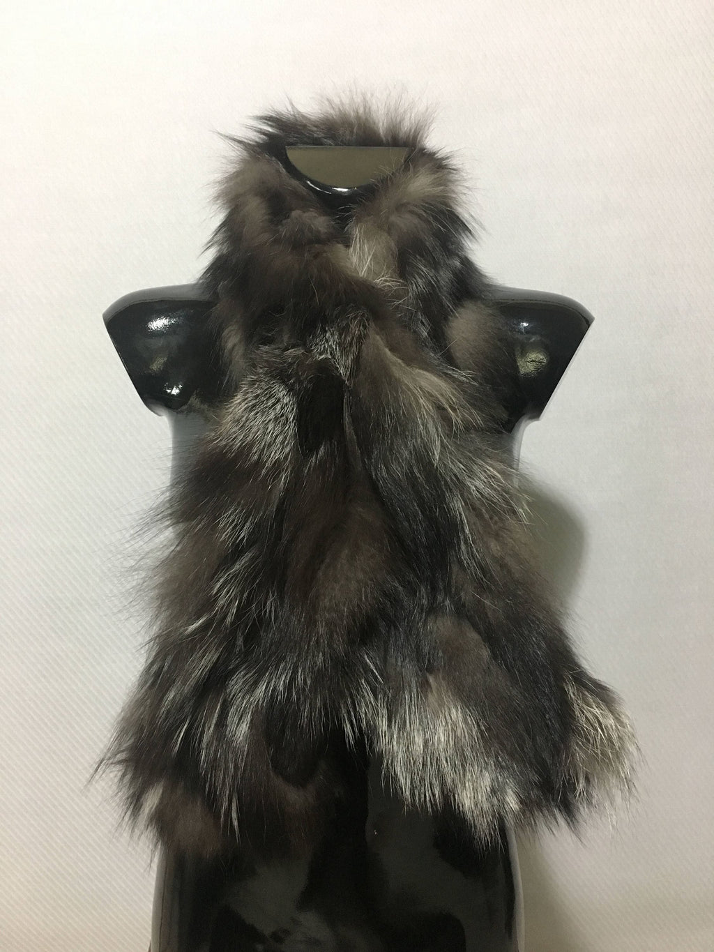 Beautiful Silver Fox Real Fur Scarf