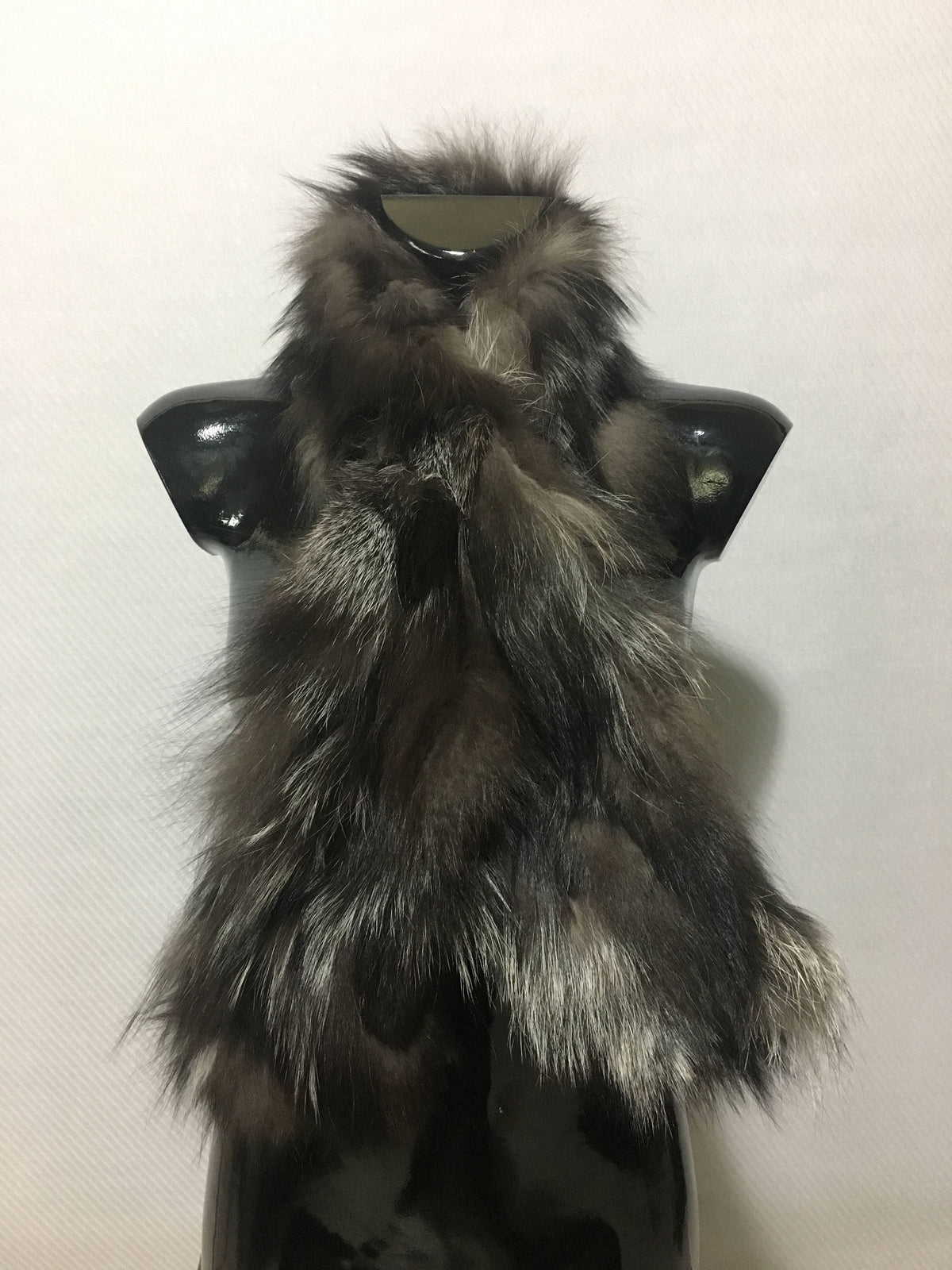 Beautiful Silver Fox Real Fur Scarf