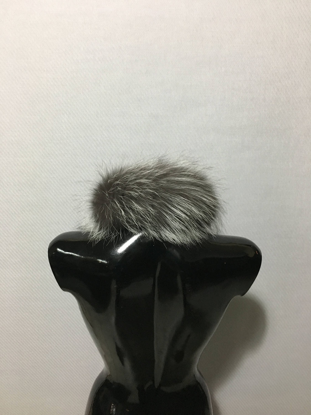 Handmade Silver Fox Fur Scarf: Winter Shawl Collar