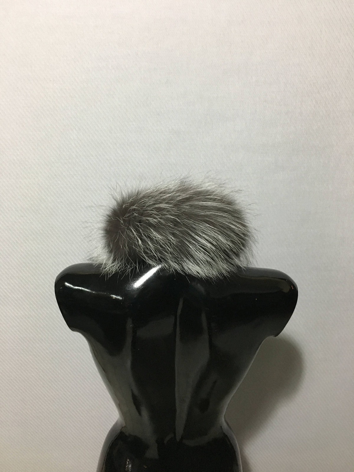 Handmade Silver Fox Fur Scarf: Winter Shawl Collar