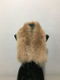100% real Fur collar,  Fox Fur collar  beige color , gift for her , Fur scarf