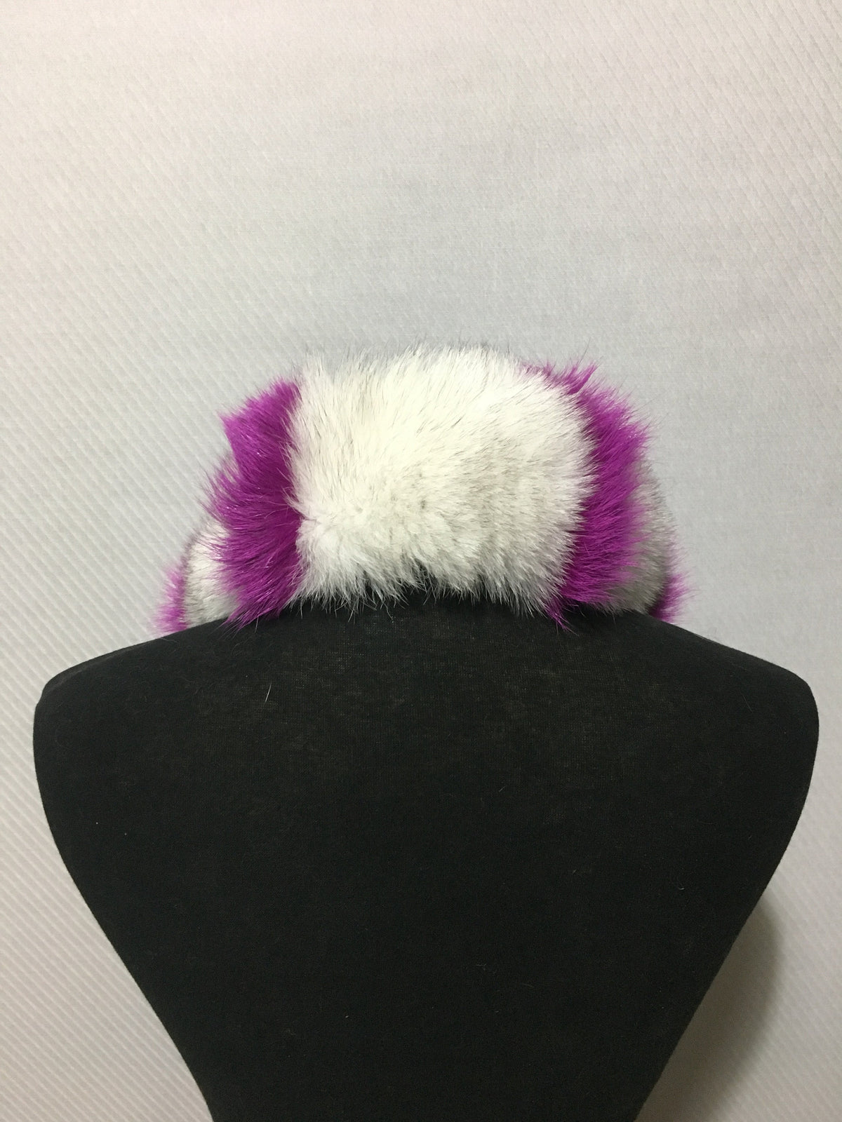 Beautiful purple-white  Fox Fur Collar - Scarf- Hood trim, Fur Trim For Hood, Hood fox trim,