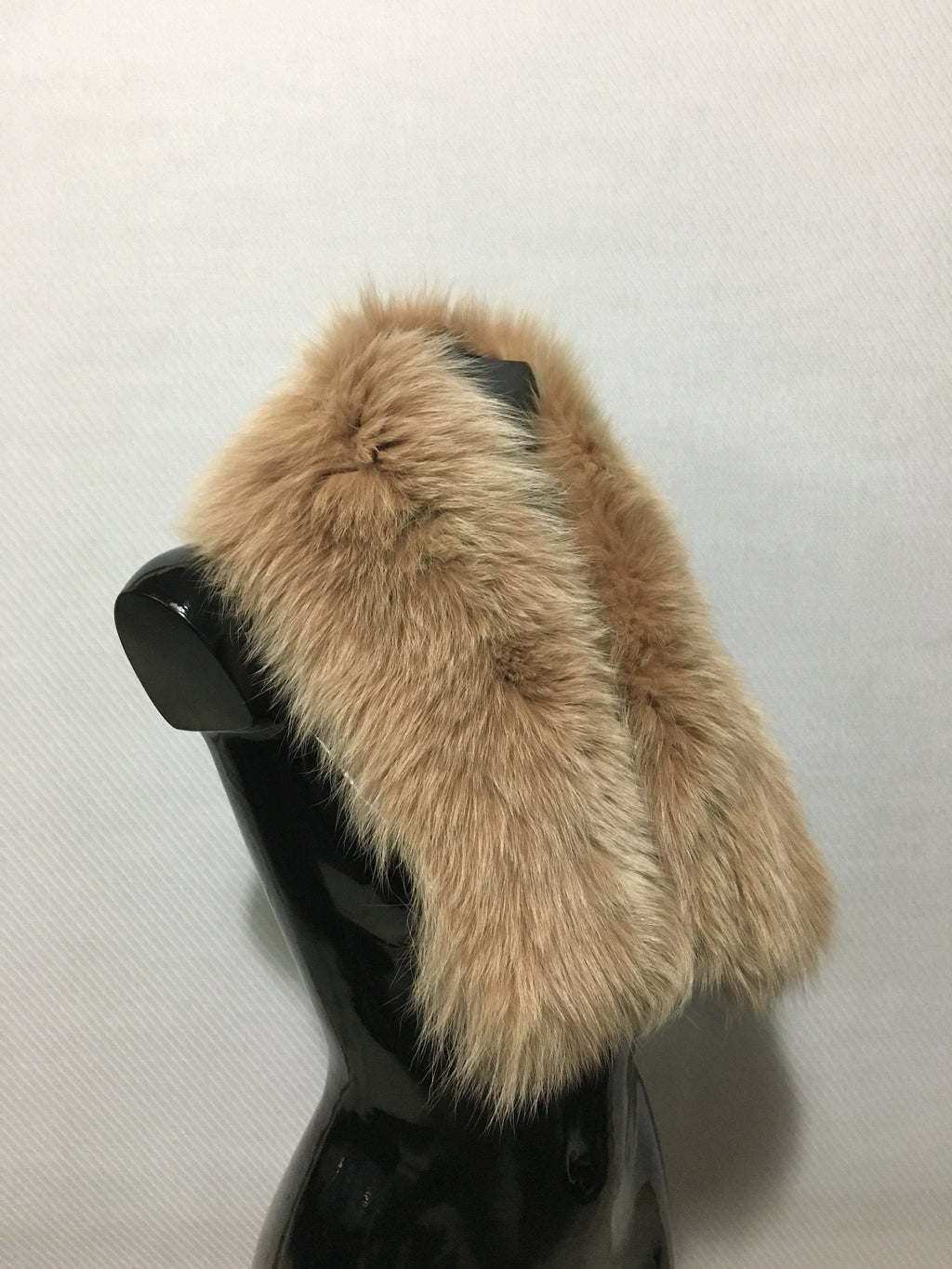 100% real Fur collar,  Fox Fur collar  beige color , gift for her , Fur scarf