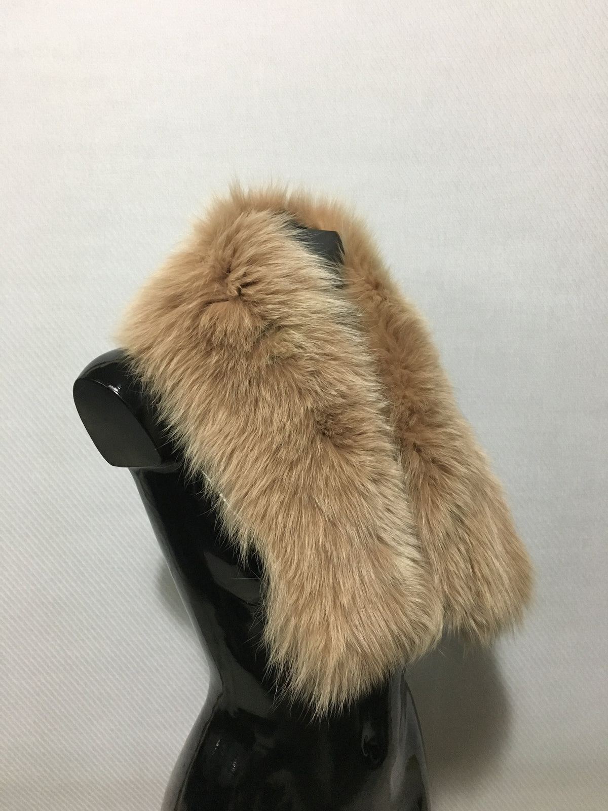 100% real Fur collar,  Fox Fur collar  beige color , gift for her , Fur scarf