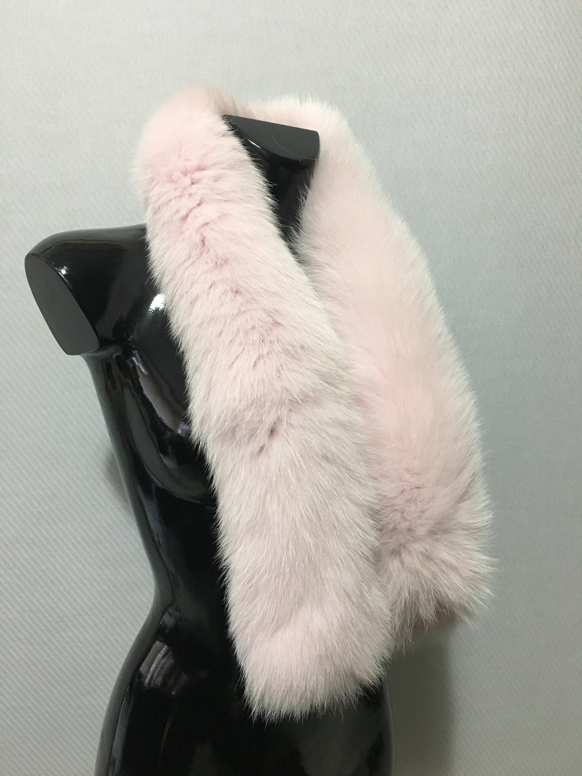 Beautiful Real Natural Tone of Pink Fox Small Fur Scarf Collar