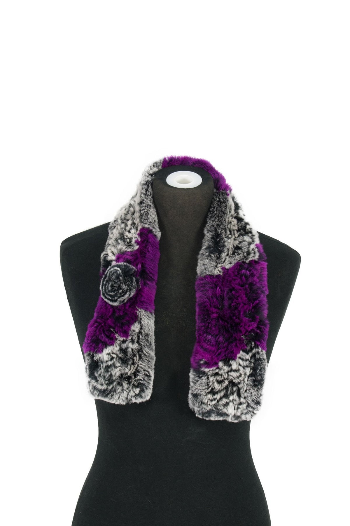 Amazing knitted Rex rabbit Scarf