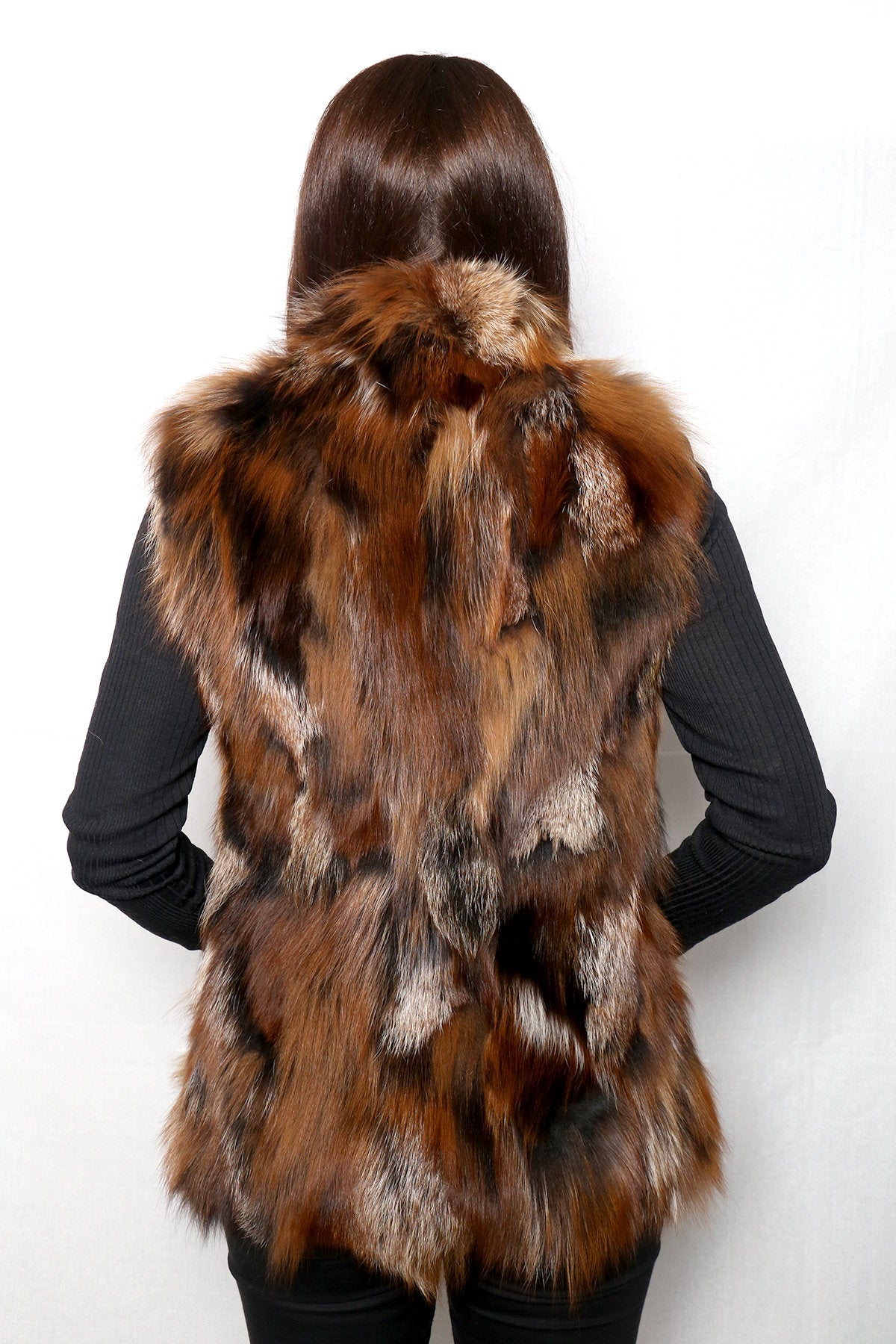 Matilda Fox Vest , Top Quality  Fox Vest, Luxury Fur Vest For Woman, New Model !!