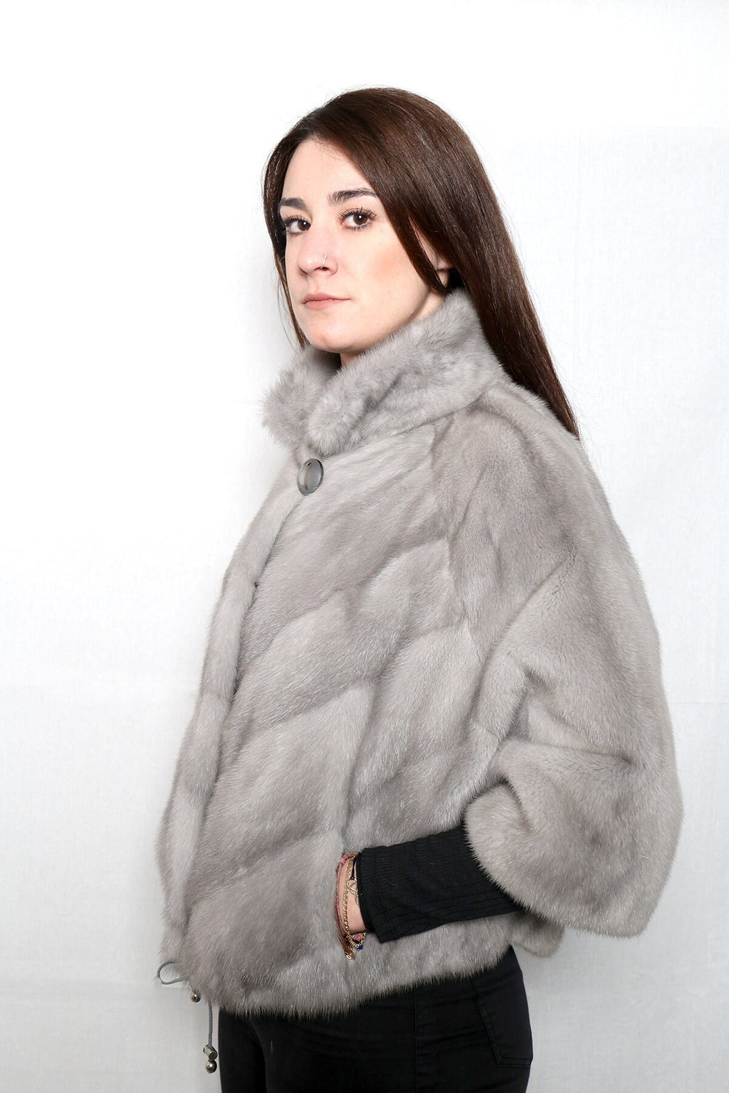 Silver Mink Fur Jacket. Mink jacket for woman!!