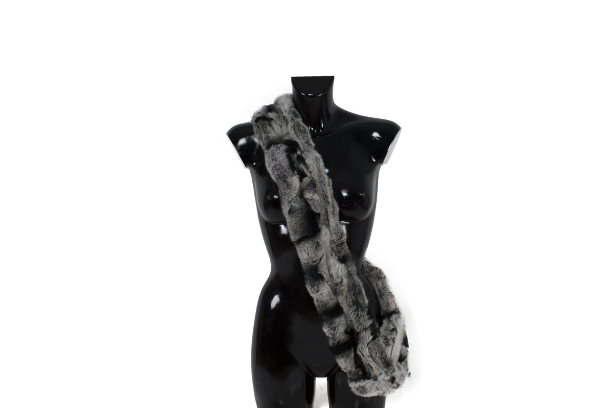 Real Fur Scarf  | Fur Muffler | Rex rabbit  Fur Scarf | Warf Fur Scarf |  Fur Neck Warmer
