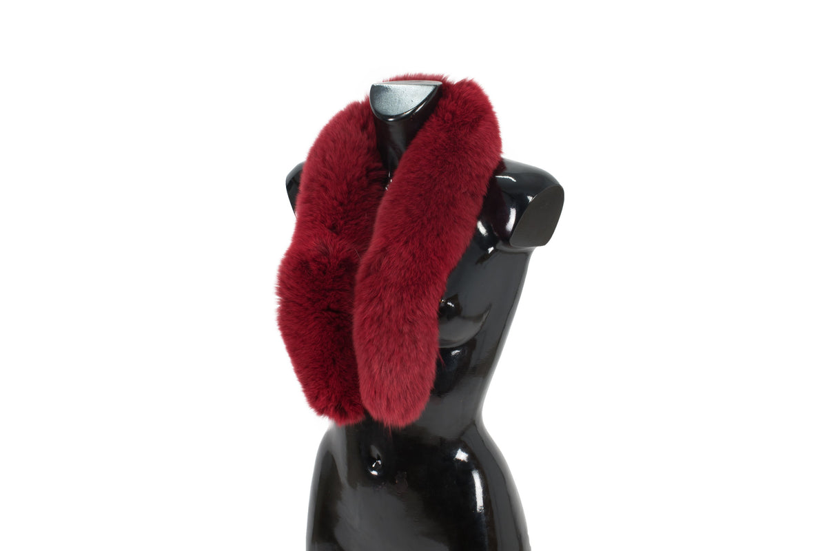 Fashionable  Red Fox Small Fur Scarf Collar, Fur Scarf, Fox Fur Collar, Fur Stripe, Fur trim For Hood