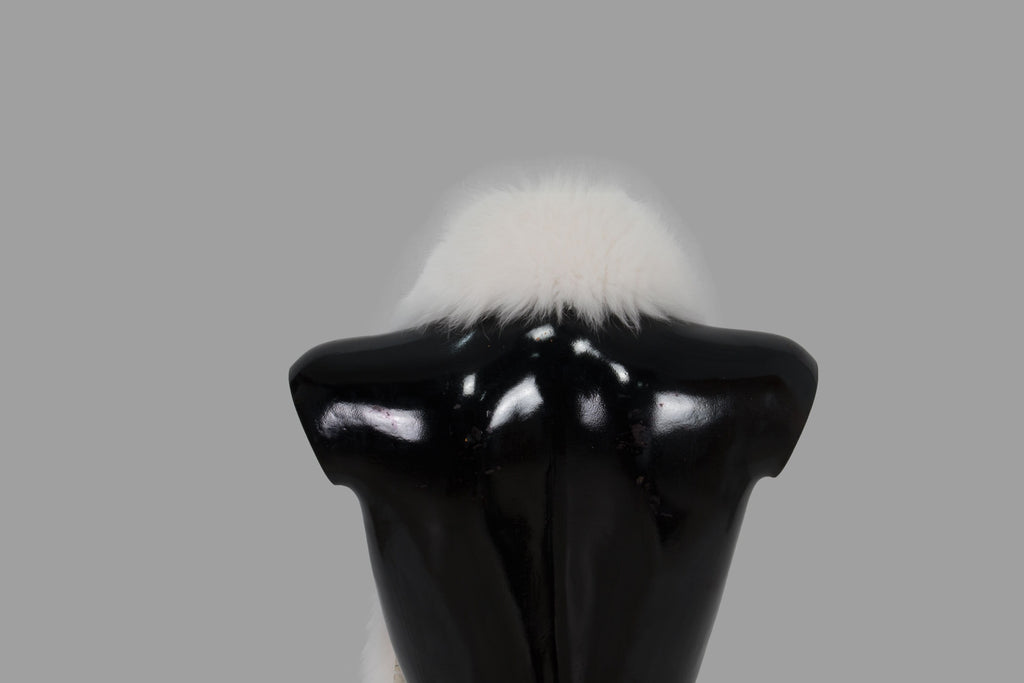 White Fur Trim | Fur Stripe For Hood | Detachable Fur Trim For Hood |  White Fox Fur Stripe | Fur Scarf