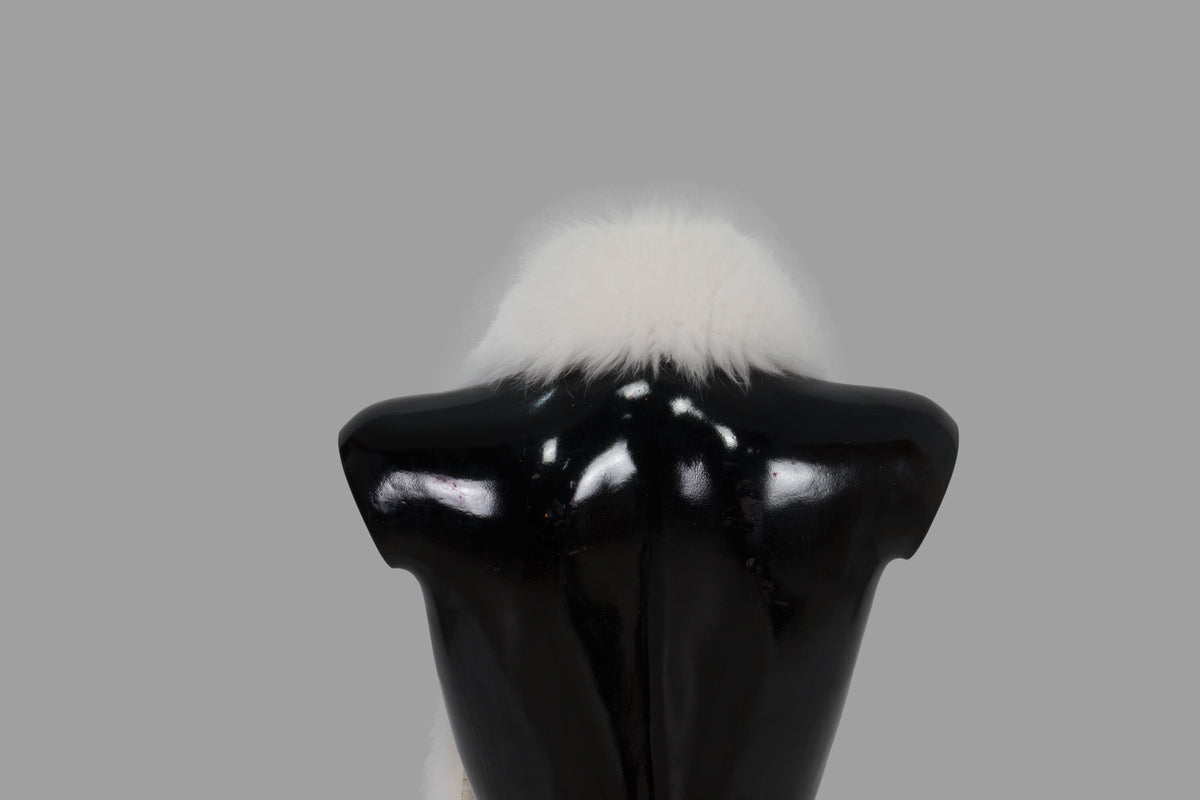 White Fur Trim | Fur Stripe For Hood | Detachable Fur Trim For Hood |  White Fox Fur Stripe | Fur Scarf