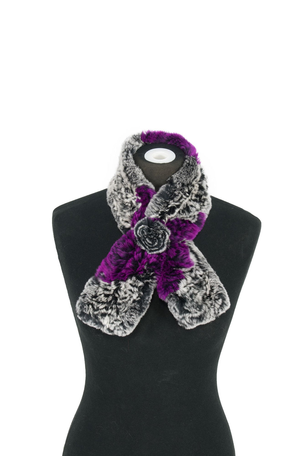 Amazing knitted Rex rabbit Scarf
