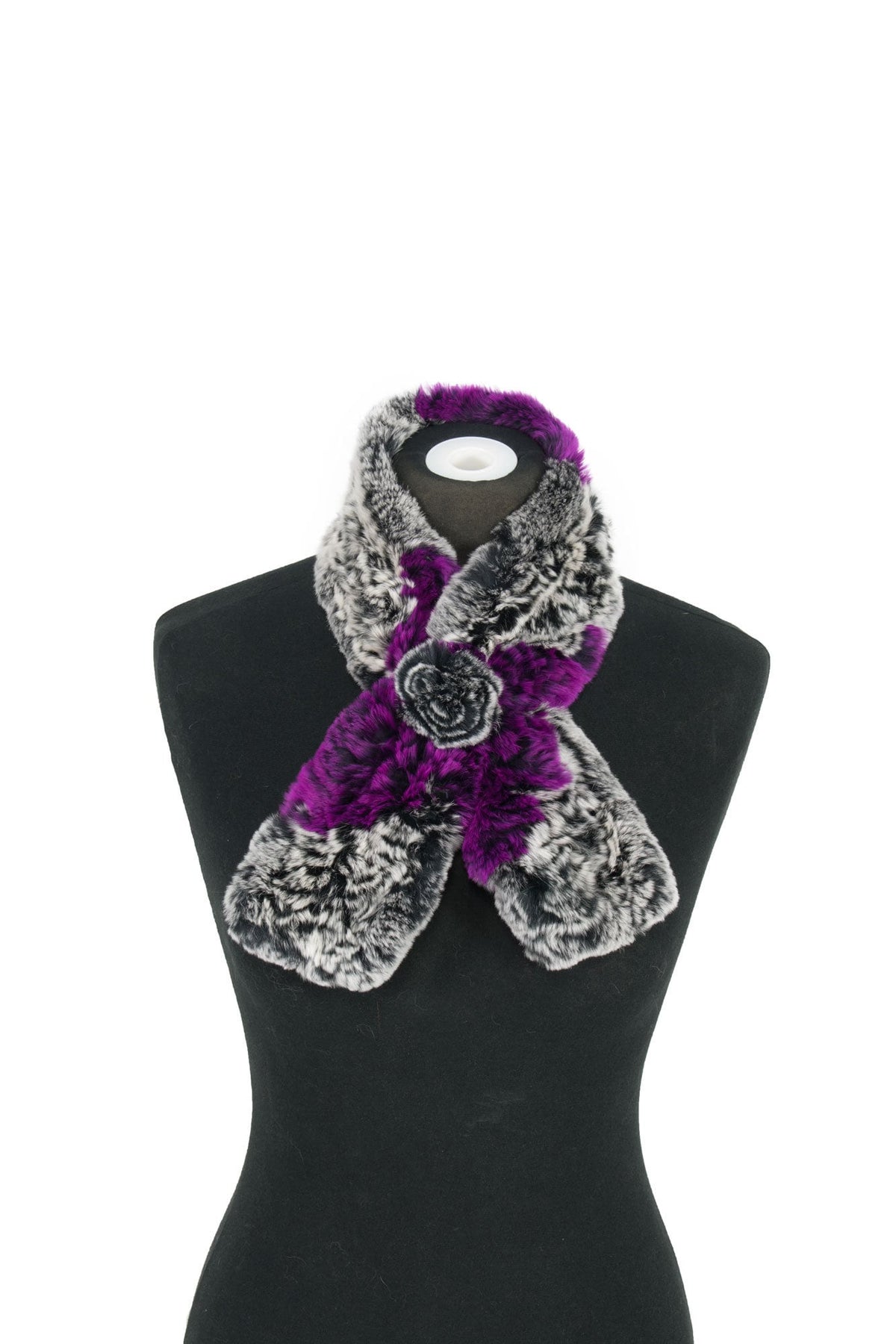 Amazing knitted Rex rabbit Scarf