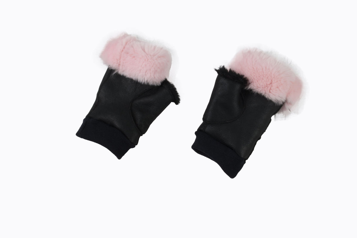 Gorgeous sheepskin gloves , fingerless gloves , women sheepsking fingerless gloves, luxury gift for women
