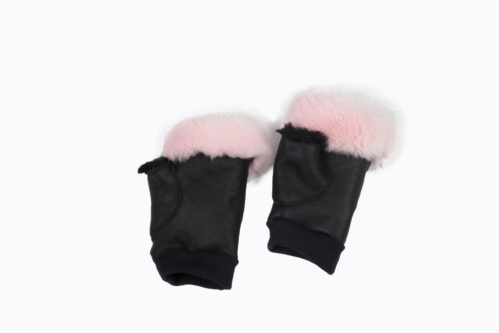Gorgeous sheepskin gloves , fingerless gloves , women sheepsking fingerless gloves, luxury gift for women