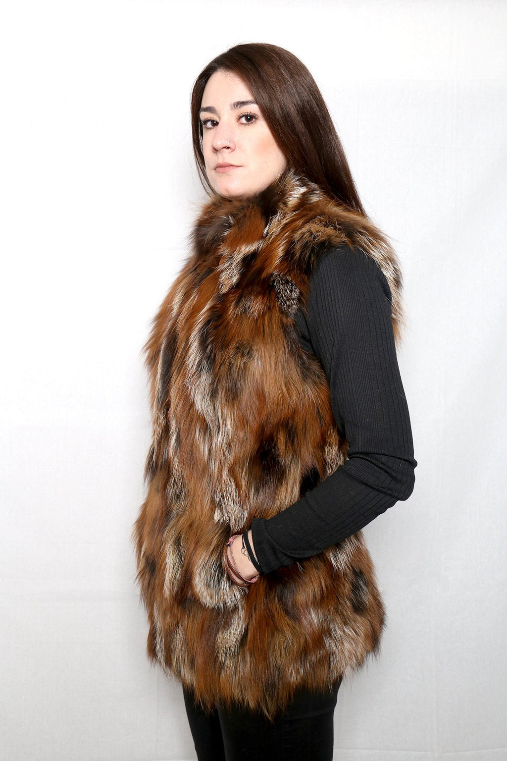 Matilda Fox Vest , Top Quality  Fox Vest, Luxury Fur Vest For Woman, New Model !!