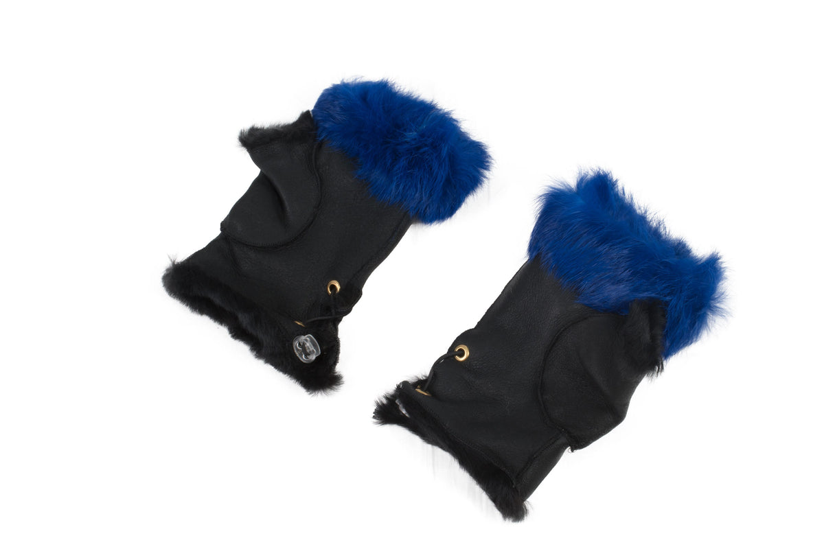 Sheepskin Fingerless  Gloves, Women Gloves, Shearling Fingerless Gloves  for womens , luxury gift