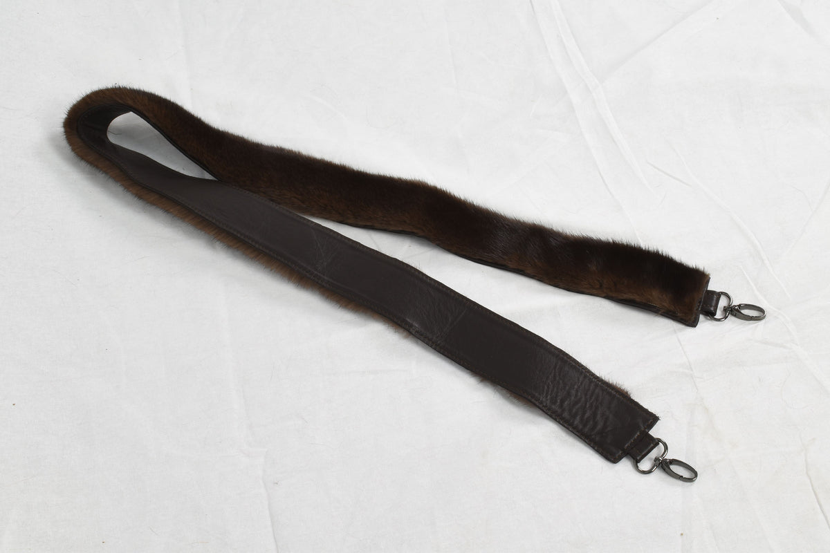Bag strap , fur bag stram , mink fur bag strap, fur accessories for bug,