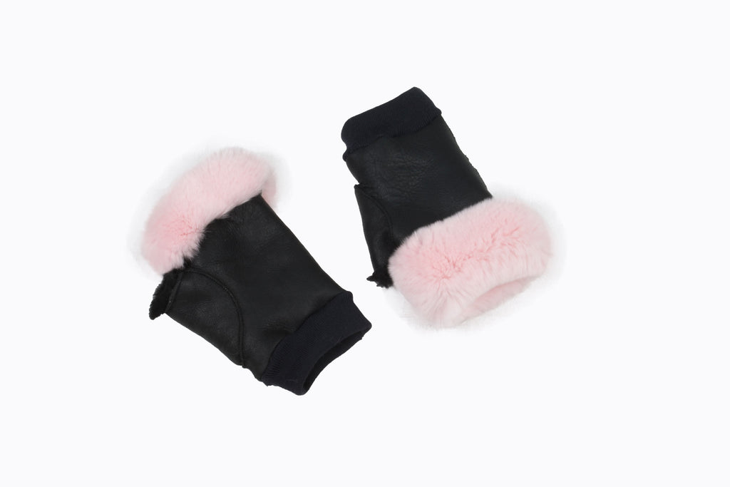 Gorgeous sheepskin gloves , fingerless gloves , women sheepsking fingerless gloves, luxury gift for women