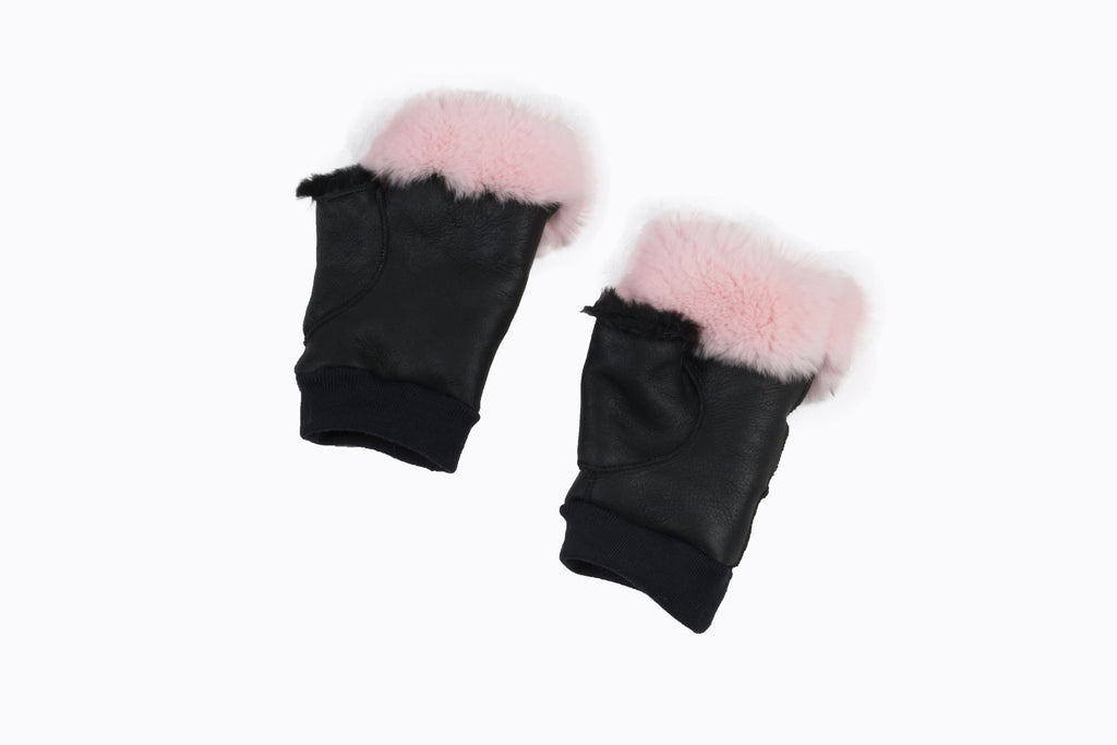 Gorgeous sheepskin gloves , fingerless gloves , women sheepsking fingerless gloves, luxury gift for women