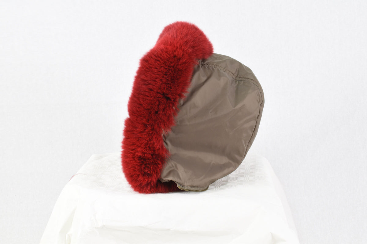 Fashionable  Red Fox Small Fur Scarf Collar, Fur Scarf, Fox Fur Collar, Fur Stripe, Fur trim For Hood