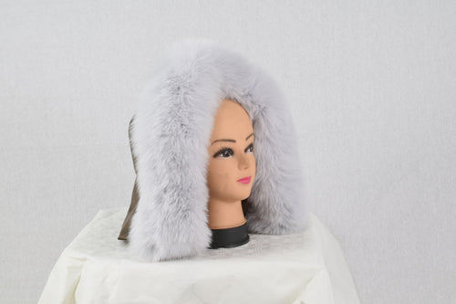 Amazing Ciel  Color Fox Fur Small Collar & Fur Trim For hood, Fur Trim Stripe, Fur collar, Fur trim,Hood Trim detachable,Fur Accessory