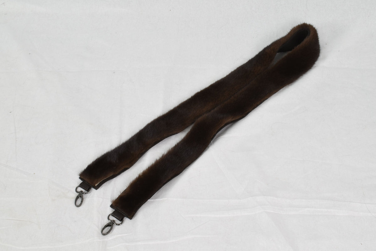 Bag strap , fur bag stram , mink fur bag strap, fur accessories for bug,