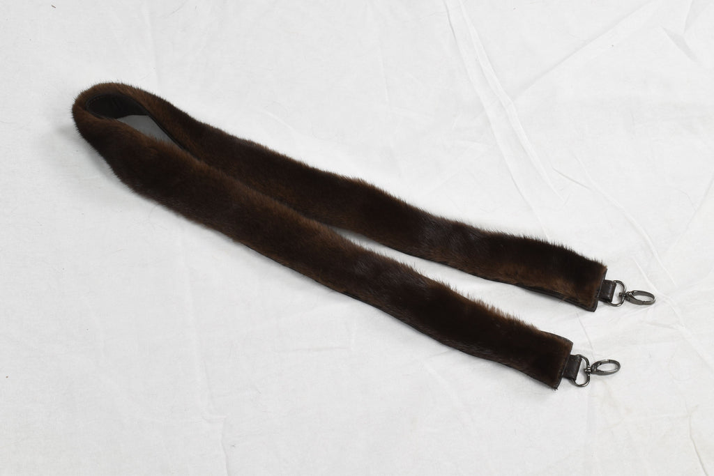 Bag strap , fur bag stram , mink fur bag strap, fur accessories for bug,