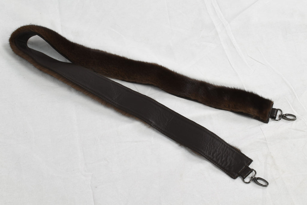 Bag strap , fur bag stram , mink fur bag strap, fur accessories for bug,