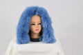 Fantastic Sea Blue Fox Fur Small Fur Scarf -Collar, Fur trim For Hood, Fur trim, Fur Accessories