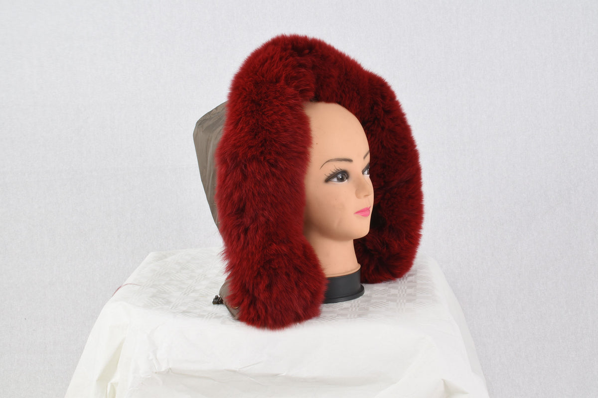 Fashionable  Red Fox Small Fur Scarf Collar, Fur Scarf, Fox Fur Collar, Fur Stripe, Fur trim For Hood