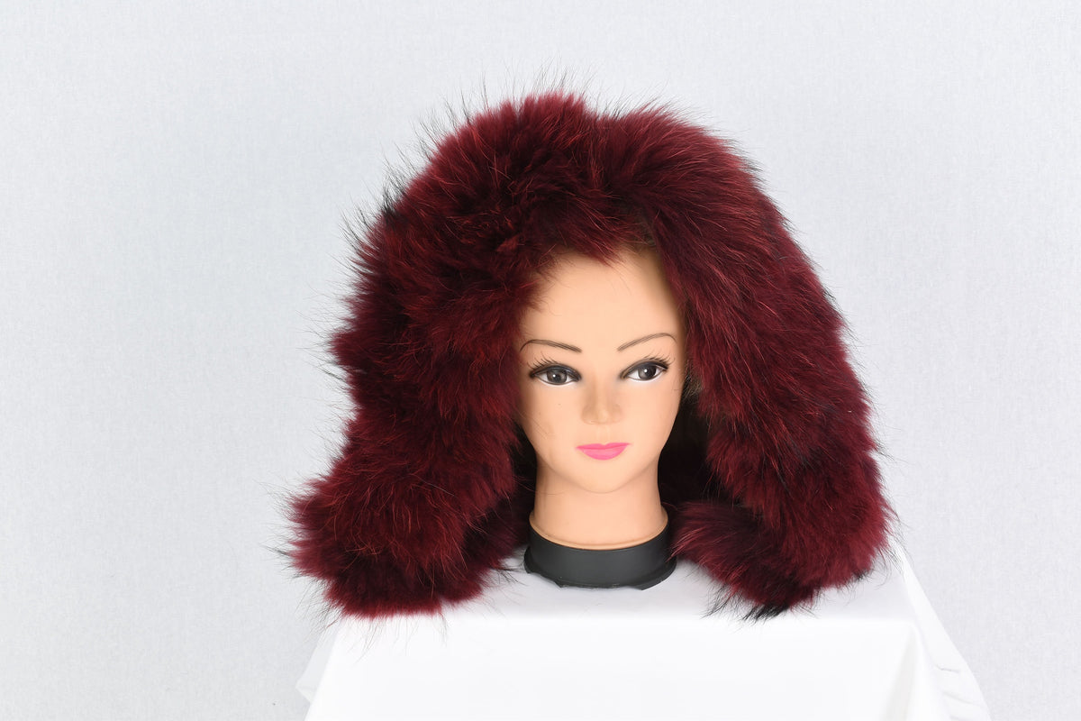 Stylish  Fox Fur Small Collar, Fur Trim For  Hood, Trim Hood ,Real fur trim hood detachable ,Fox Fur,
