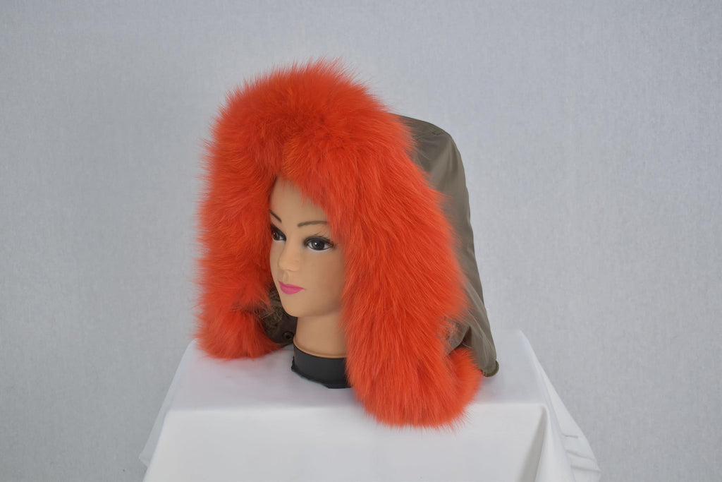 Fashionable  Fox Fur Small Collar, Fur Trim For  Hood, Trim Hood ,Real fur trim hood detachable ,Fox Fur,